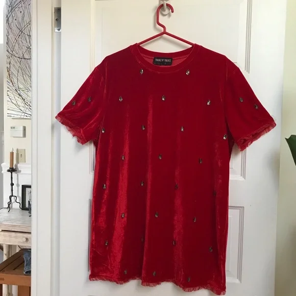 Dolls Kill | Dresses | Size Medium Dolls Kill Red Velvet Trickz N Treatz  Berry Delicious Strawberry | Poshmark